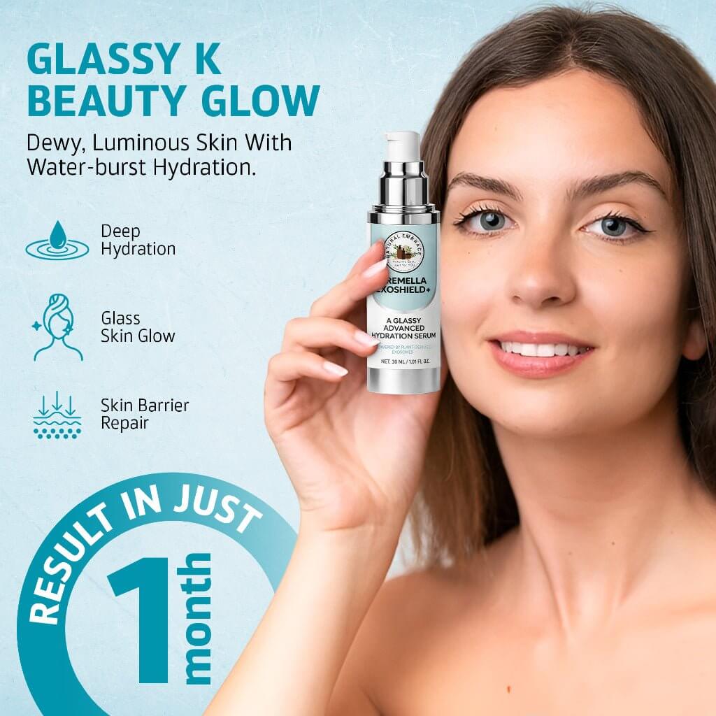 Tremella Mushroom Hydrating Serum bottle with yellow gel for glowing, hydrated skin and barrier support