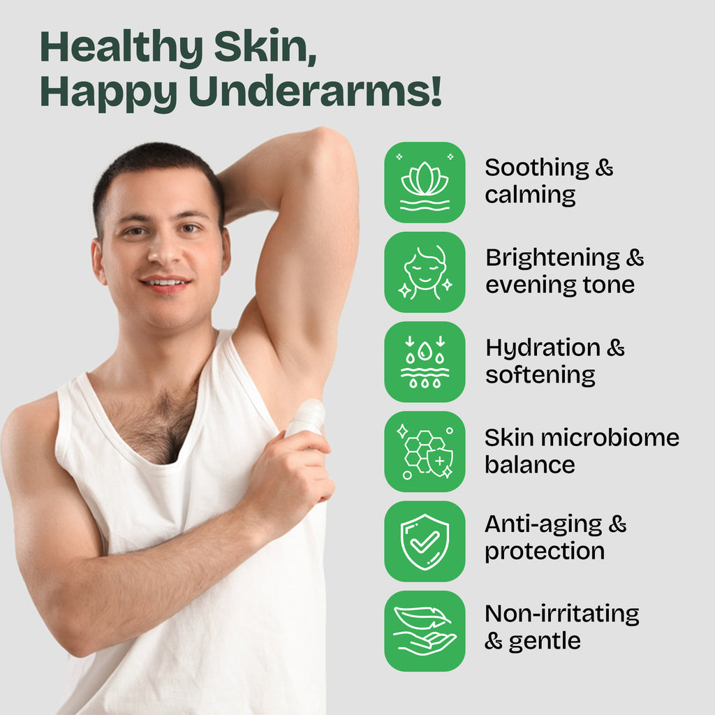 Man with clean armpits